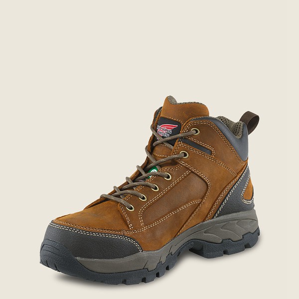 Red Wing Hiking Bot Erkek - Truhiker - 5-Inch Csa Safety Toe - Kahverengi - 82RKAEQND